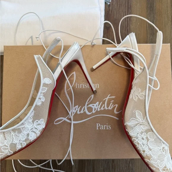 Christian Louboutin Lace Slingback 85mm | NEW IN BOX - Picture 10 of 16